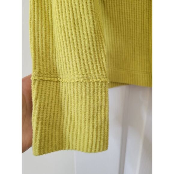 Anthropologie Daily Practice Mustard Yellow Knit Sweater Top Size XSmall - Picture 5 of 7